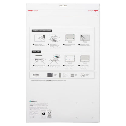 eSTUFF GLBB23522294 display privacy filter 59.9 cm (23.6") Monitor Framed display privacy filter