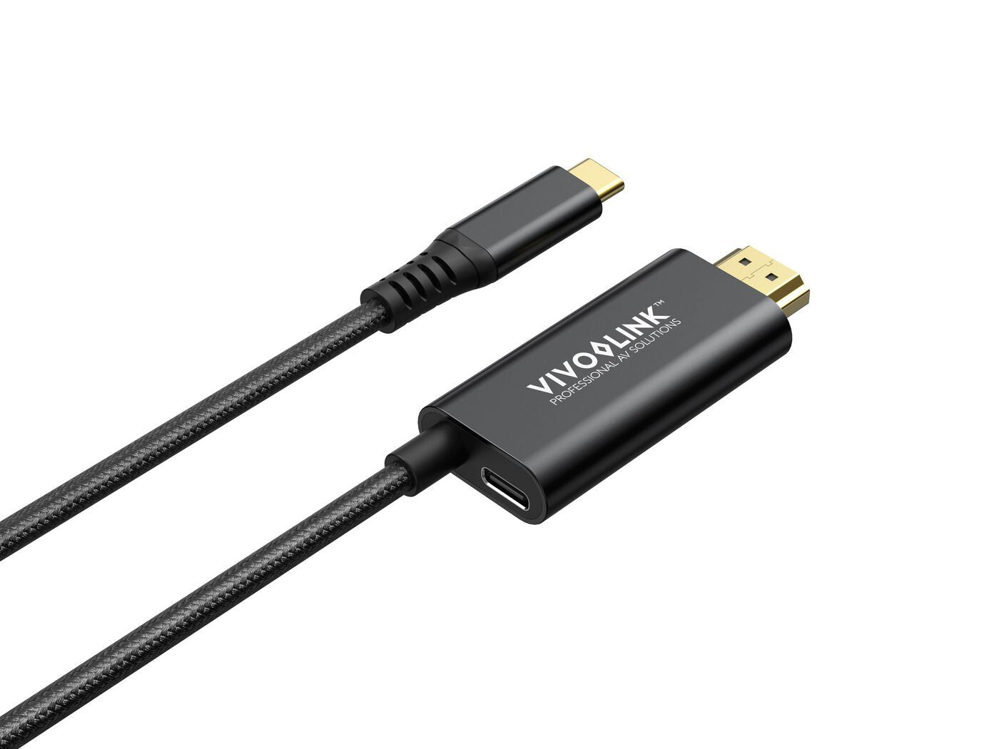 Vivolink PROUSBCHDMIMM2-CHARGE USB cable USB 3.2 Gen 1 (3.1 Gen 1) 2 m USB C Black