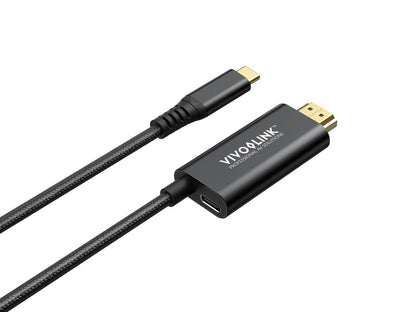 Vivolink PROUSBCHDMIMM2-CHARGE USB cable USB 3.2 Gen 1 (3.1 Gen 1) 2 m USB C Black
