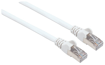 Intellinet Network Patch Cable, Cat6, 10m, White, Copper, S/FTP, LSOH / LSZH, PVC, RJ45, Gold Plated Contacts, Snagless, Booted, Lifetime Warranty