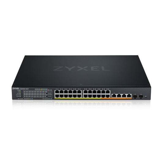Zyxel XMG1930-30HP network switch, Managed, 24-port, Power over Ethernet (PoE), black