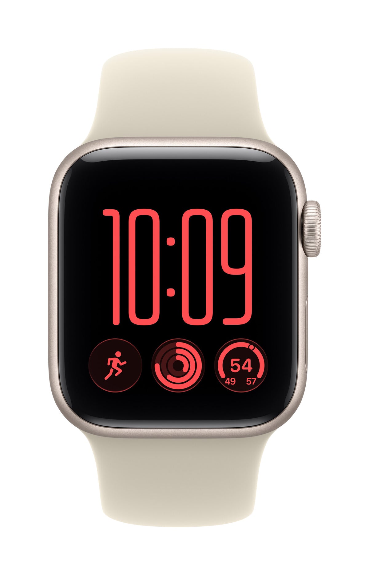 Apple Watch SE (3nd generation) SE 3 GPS 40mm Starlight Aluminium Case with Sand Sport Band - S/M