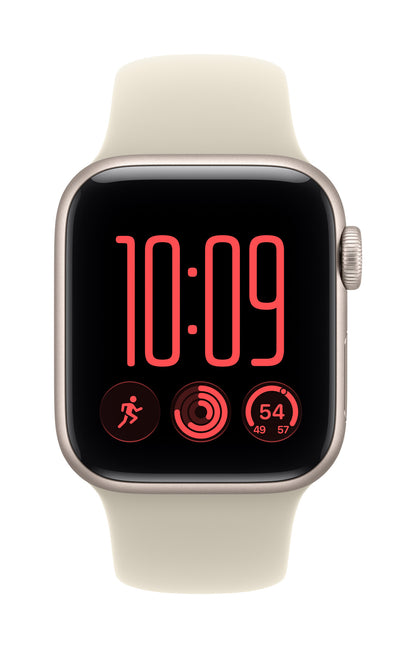 Apple Watch SE (3nd generation) SE 3 GPS 40mm Starlight Aluminium Case with Sand Sport Band - S/M