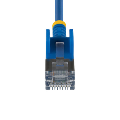 StarTech.com 15cm Blue Ultra Slim Cat6A Ethernet Cable, Snagless, FTP, Pure Bare Copper Wire, 34AWG Slim RJ45 Network Patch Cord, Individually Tested