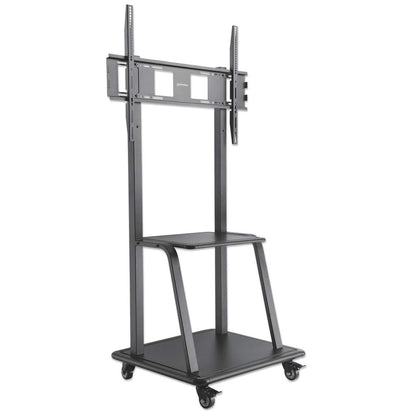 Manhattan TV & Monitor Mount, Trolley Stand, 1 screen, Screen Sizes: 37-100", Black, VESA 200x200 to 800x600mm, Max 150kg, LFD, Lifetime Warranty