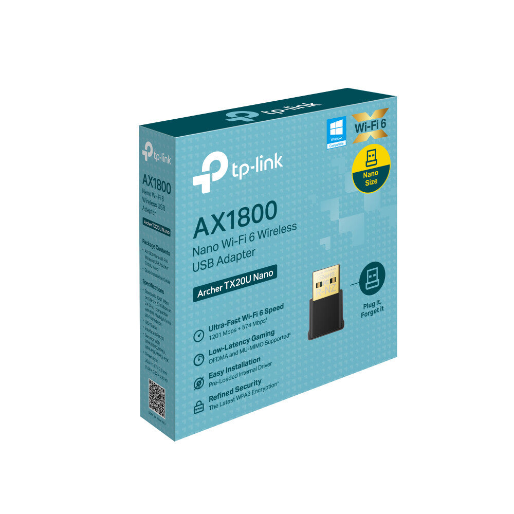 TP-Link Archer AX1800 Nano Wi-Fi 6 Wireless USB Adapter
