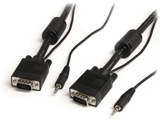 StarTech.com 5m Coax High Resolution Monitor VGA Video Cable with Audio HD15 M/M