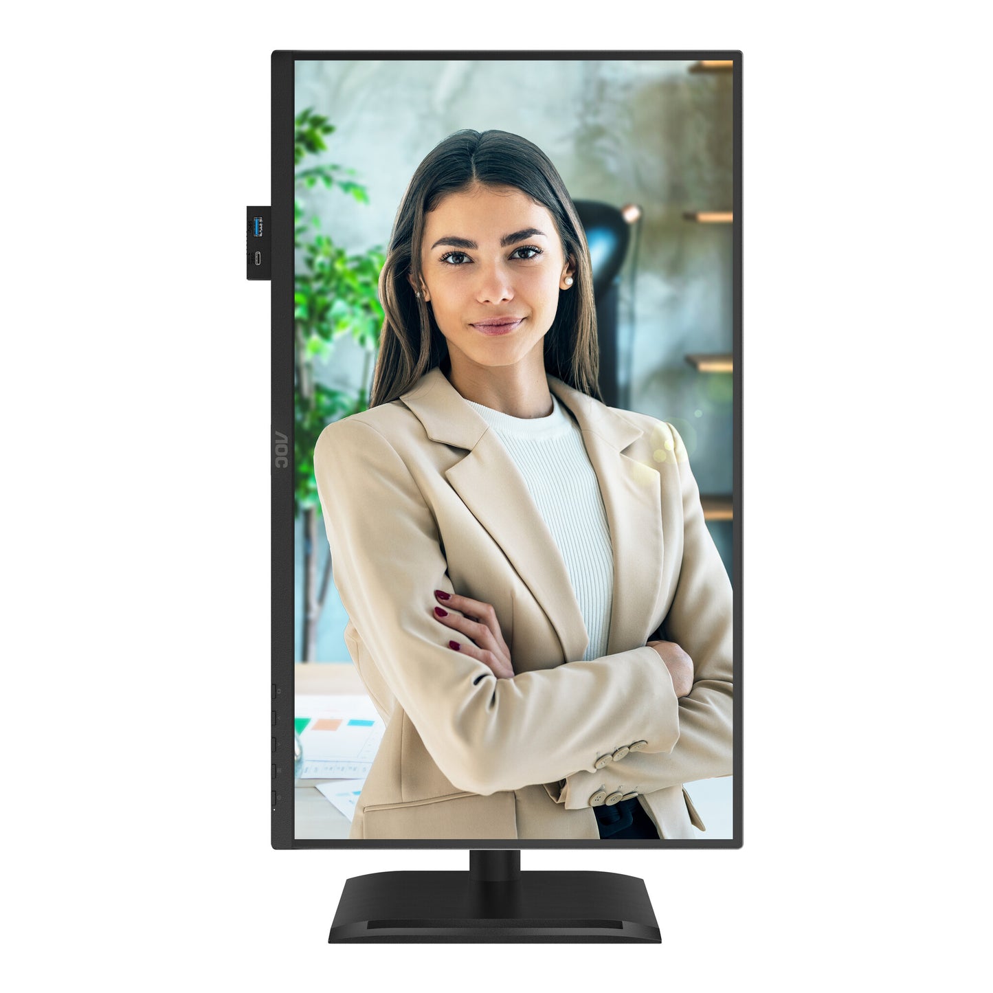AOC 24P4U computer monitor 60.5 cm (23.8") 1920 x 1080 pixels Full HD Black