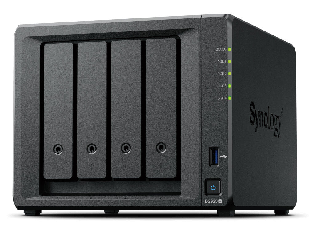 Synology DiskStation DS925+ NAS/storage server Ryzen Embedded V1500B 4 GB DDR4 0 TB Black