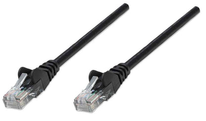 Intellinet Network Patch Cable, Cat5e, 5m, Black, CCA, U/UTP, PVC, RJ45, Gold Plated Contacts, Snagless, Booted, Lifetime Warranty