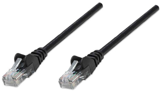 Intellinet Network Patch Cable, Cat5e, 5m, Black, CCA, U/UTP, PVC, RJ45, Gold Plated Contacts, Snagless, Booted, Lifetime Warranty