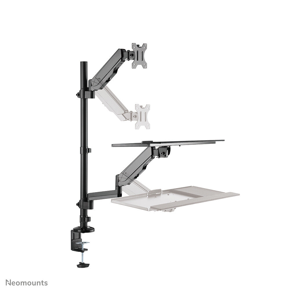 Neomounts desk mounted sit-stand workstation