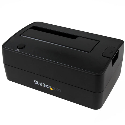 StarTech.com Single Bay USB 3.1 to SATA Hard Drive Docking Station, USB 3.1 (10 Gbps) Hard Drive Dock, External 2.5/3.5-inch SATA III HDD/SSD Docking Station, Top-Loading Hard Drive Bay, 2.5-inch
