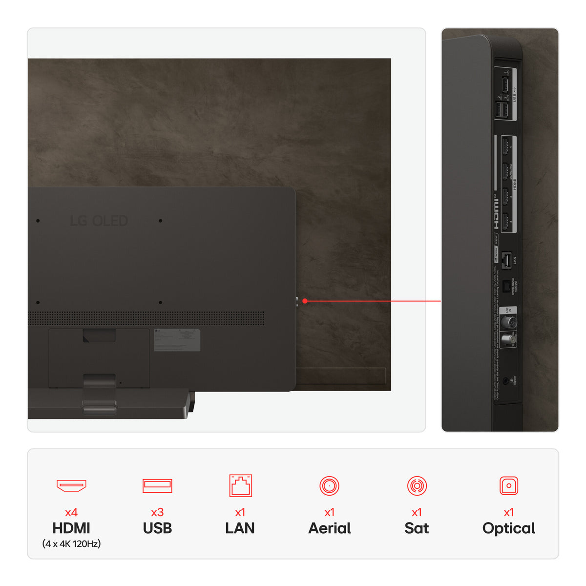 LG OLED48C56LB.AEK TV 121.9 cm (48") 4K Ultra HD Smart TV Wi-Fi Black