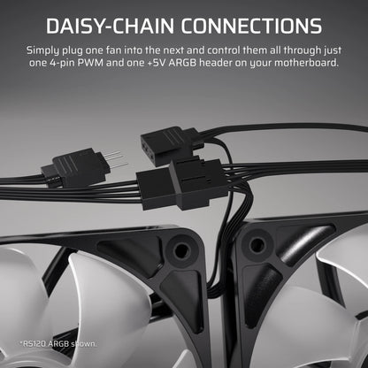 Corsair RS120-R ARGB Computer case Fan 12 cm Black 3 pc(s)