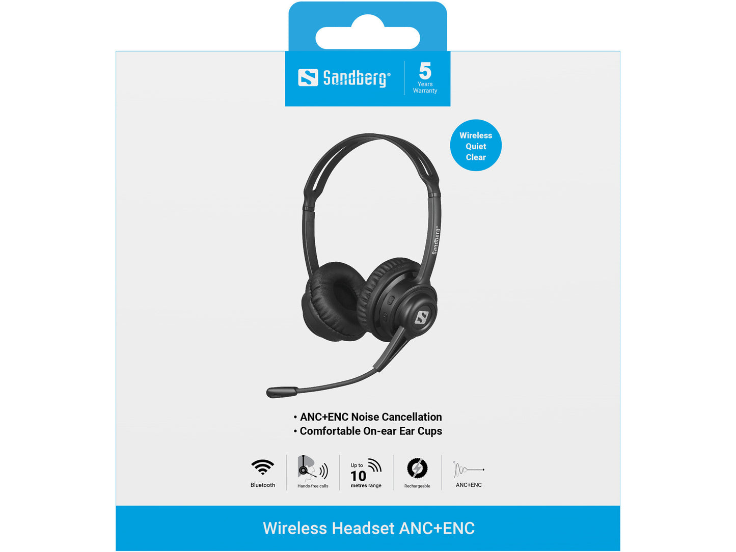 Sandberg Wireless Headset ANC+ENC
