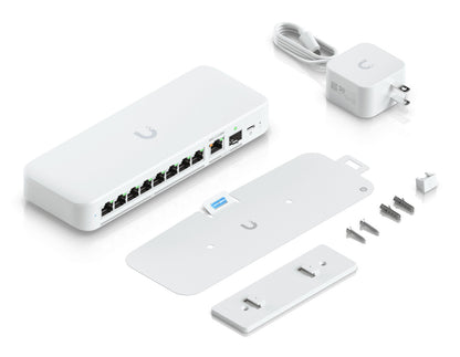 Ubiquiti UniFi Flex 2.5G Managed L2 2.5G Ethernet (100/1000/2500) Power over Ethernet (PoE) Desktop/Wall-Mounting White