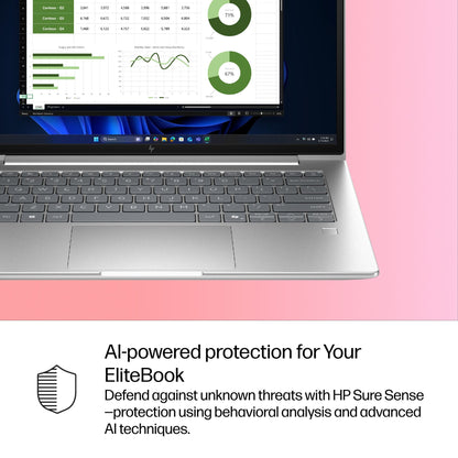 HP EliteBook 6 G1i AI Intel Core Ultra 7 255U Laptop 35.6 cm (14") WUXGA 16 GB DDR5-SDRAM 512 GB SSD Wi-Fi 6E (802.11ax) Windows 11 Pro AI PC Silver