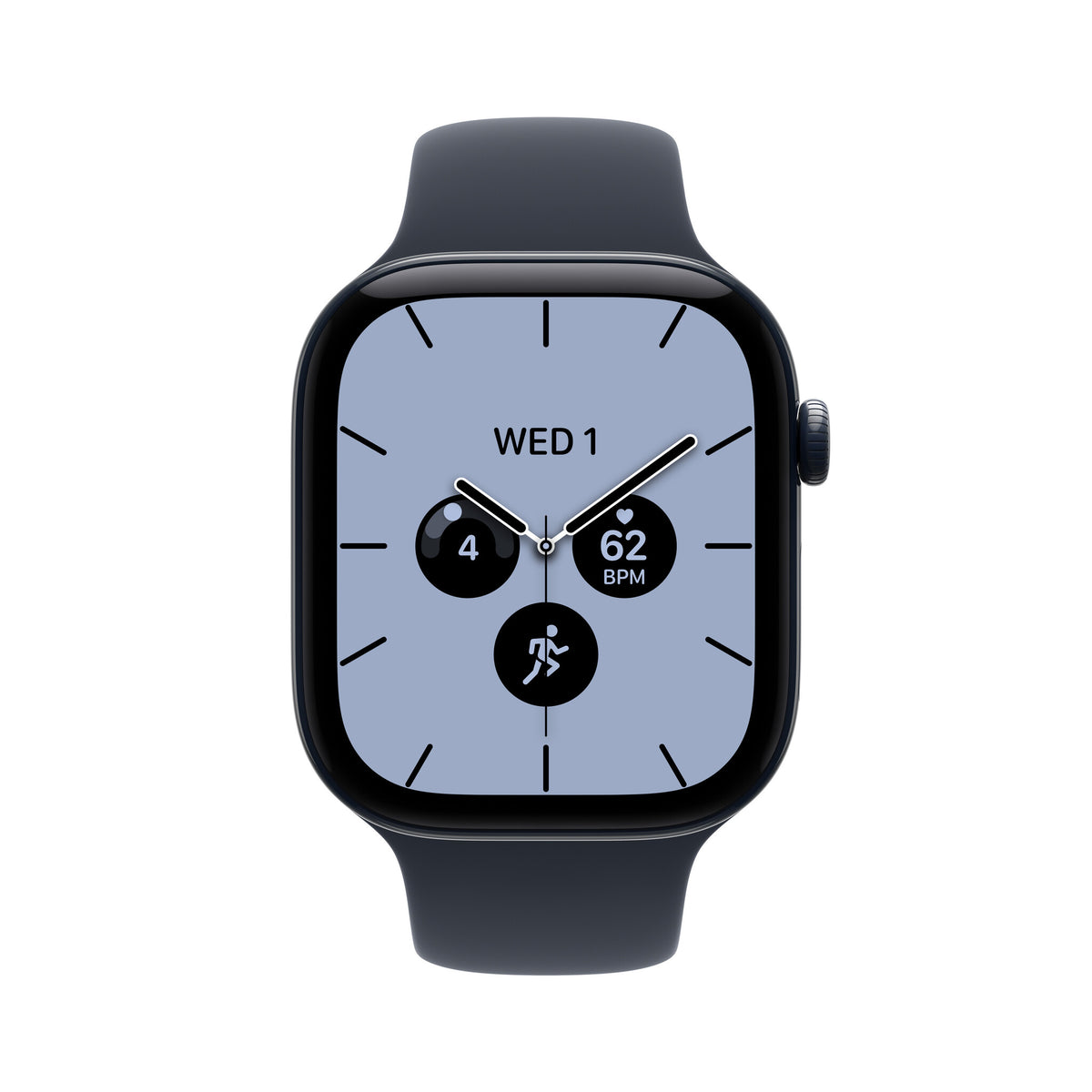 Apple Watch Series 12 GPS + Cellular 42mm Night Blue Ceramic Case with Navy Blue Sport Band - M/L