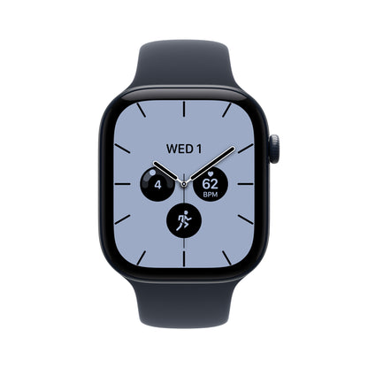 Apple Watch Series 12 GPS + Cellular 42mm Night Blue Ceramic Case with Navy Blue Sport Band - M/L