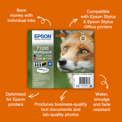 Epson Fox T1285 DURABrite Ultra Multipack 4-colours Ink