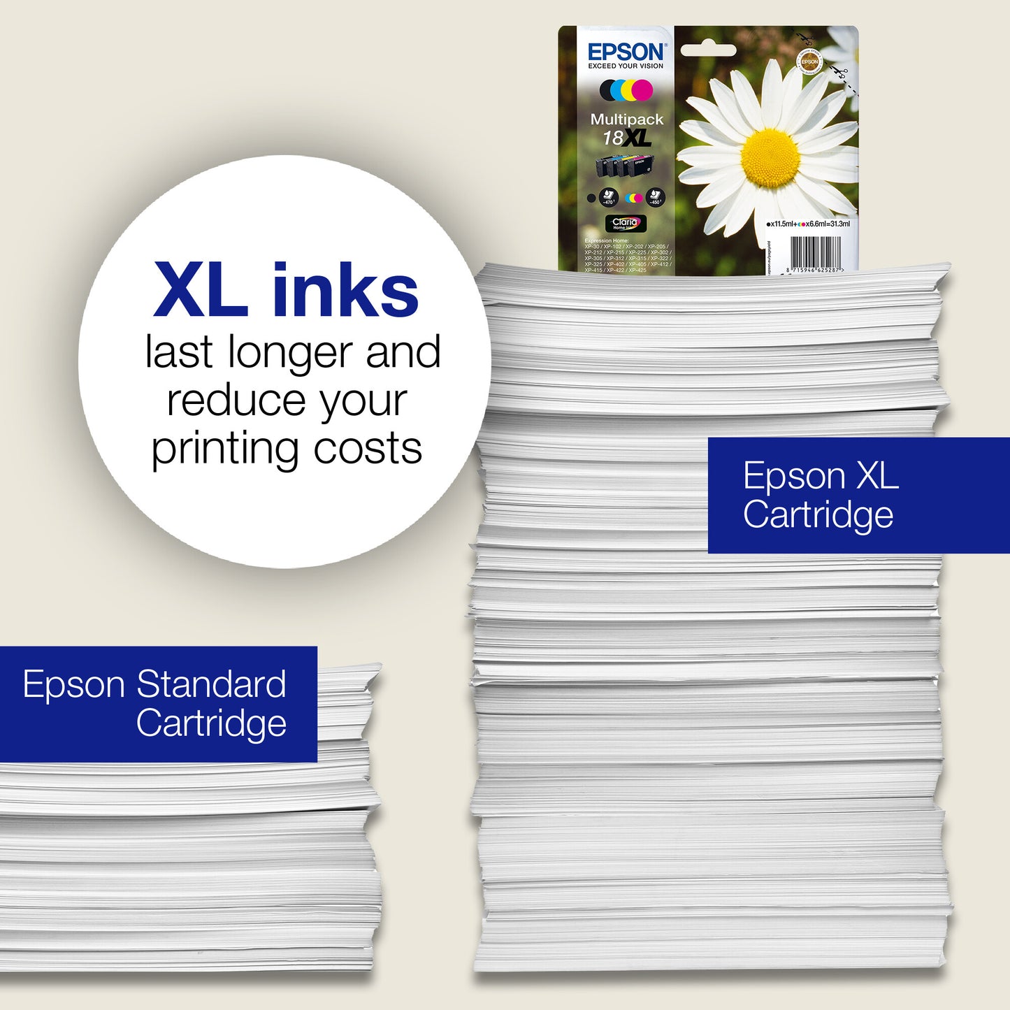 Epson Daisy 18 Claria Home Single Black Ink