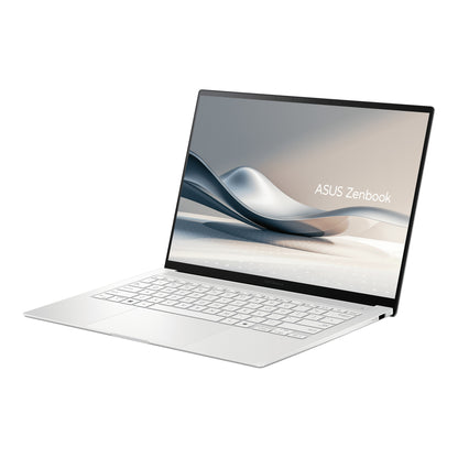 ASUS Zenbook S14 UX5406SA-PZ169W Copilot+ PC Intel Core Ultra 7 258V Laptop 35.6 cm (14") Touchscreen 3K 32 GB LPDDR5x-SDRAM 1 TB SSD Wi-Fi 7 (802.11be) Windows 11 Home White