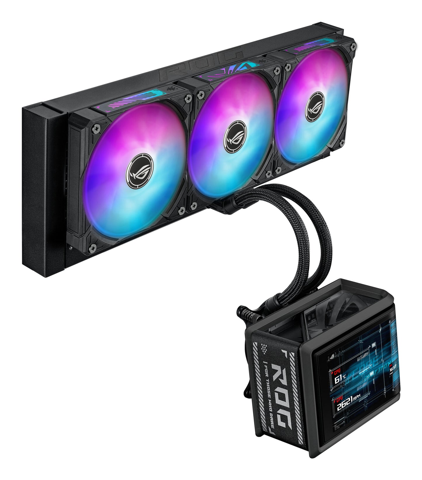 ASUS ROG Ryuo IV SLC 360 ARGB Processor All-in-one liquid cooler 12 cm Black