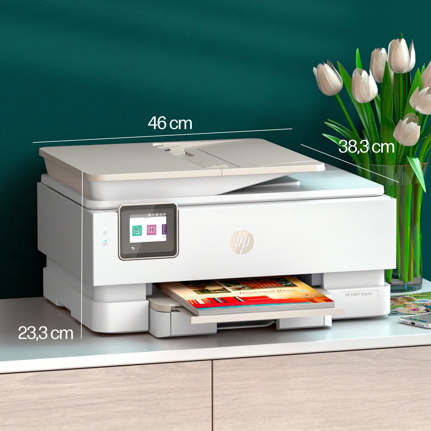 HP ENVY Inspire 7920e Wireless All-in-One Color Printer, Instant Ink; Copier, Scanner