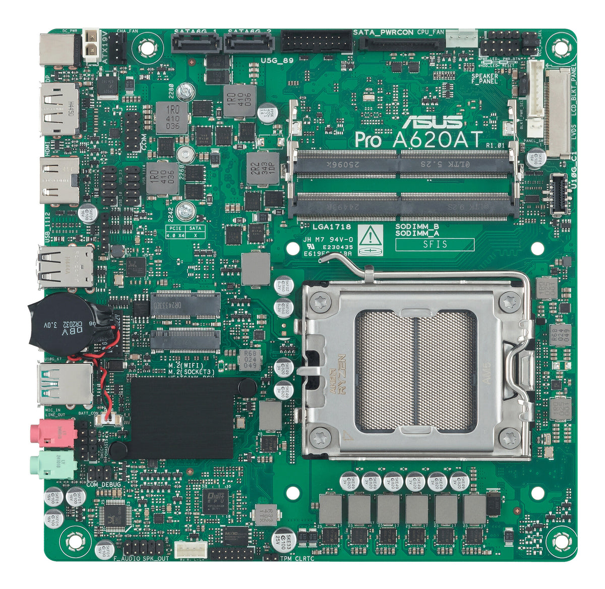 ASUS Pro A620AT-CSM AMD A620A Socket AM5 Thin Mini ITX
