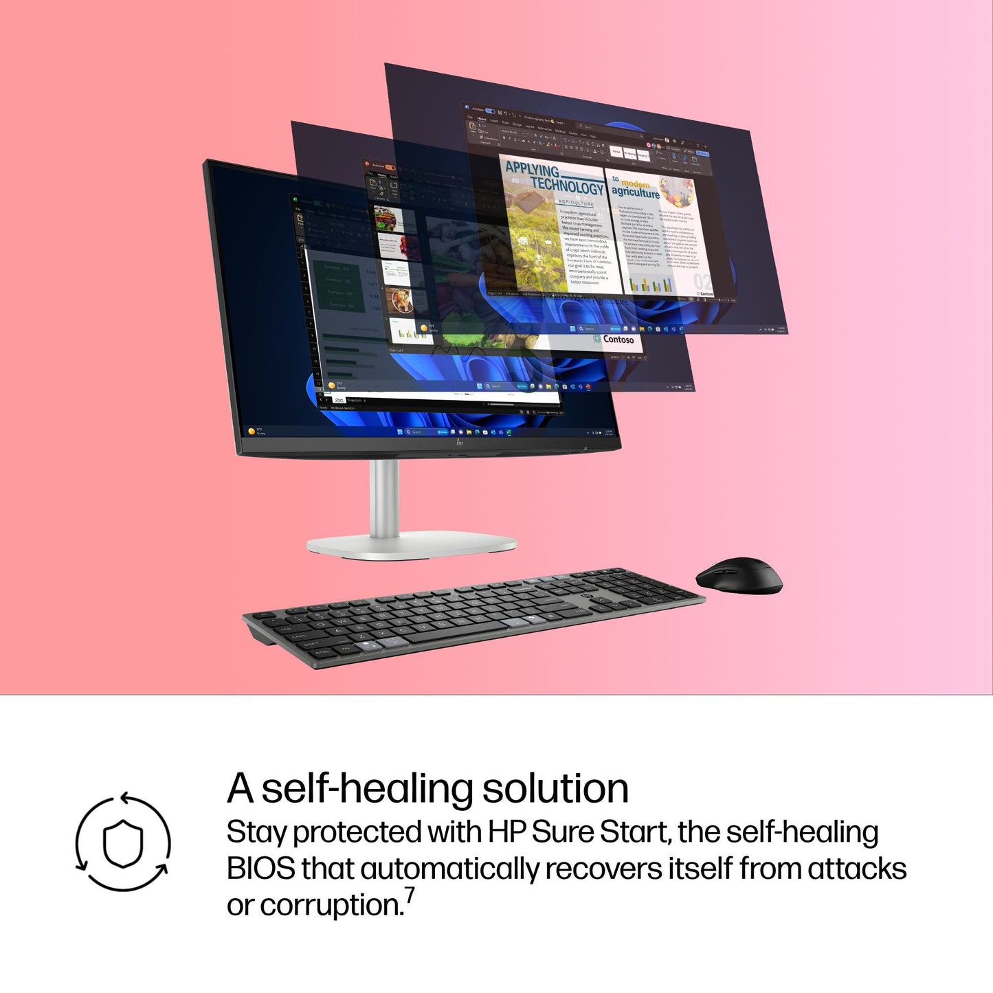 HP EliteStudio 8 All-in-One G1i 23.8 inch Desktop AI PC Intel Core Ultra 5 60.5 cm (23.8") 1920 x 1080 pixels 16 GB DDR5-SDRAM Windows 11 Pro Wi-Fi 7 (802.11be) Silver