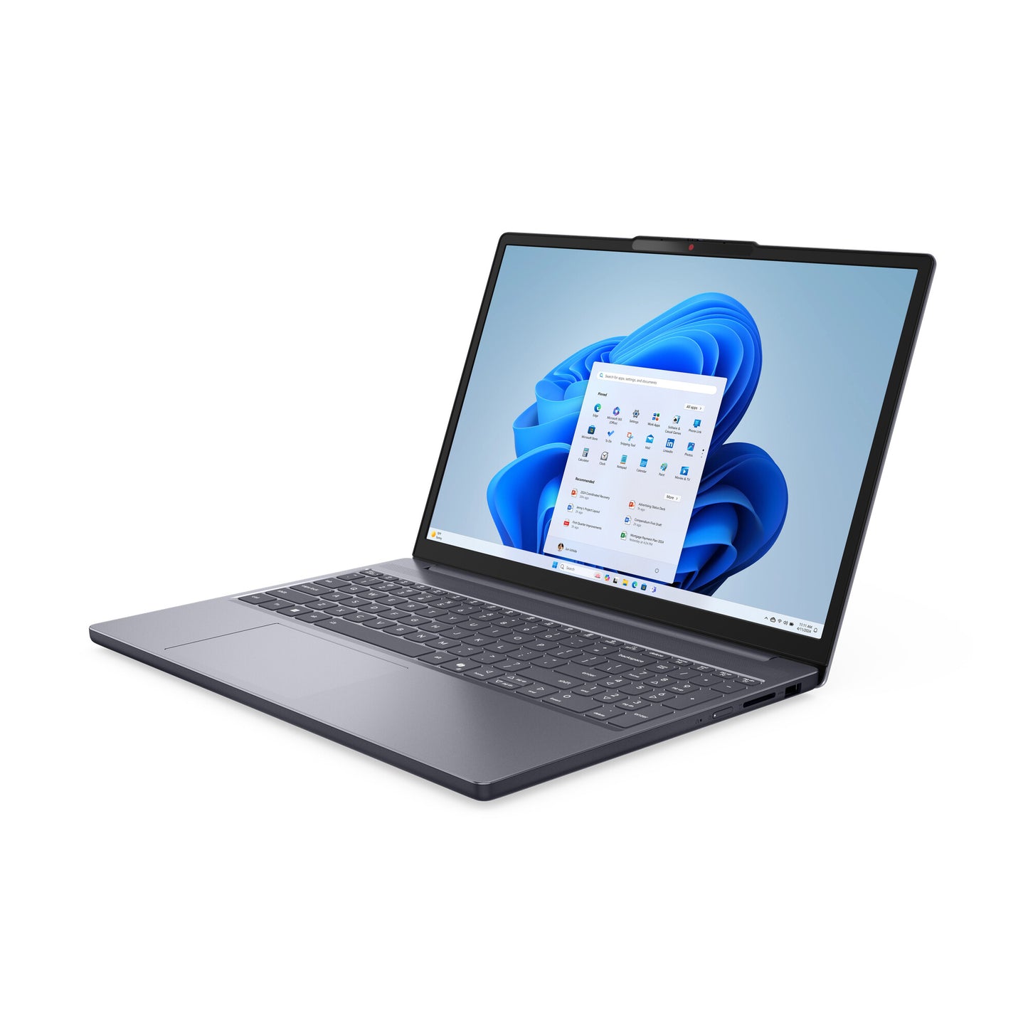 Lenovo IdeaPad Slim 3 15ARP10 AMD Ryzen™ 5 7535HS Laptop 38.9 cm (15.3") WUXGA 16 GB DDR5-SDRAM 512 GB SSD Wi-Fi 7 (802.11be) Windows 11 Home English Grey