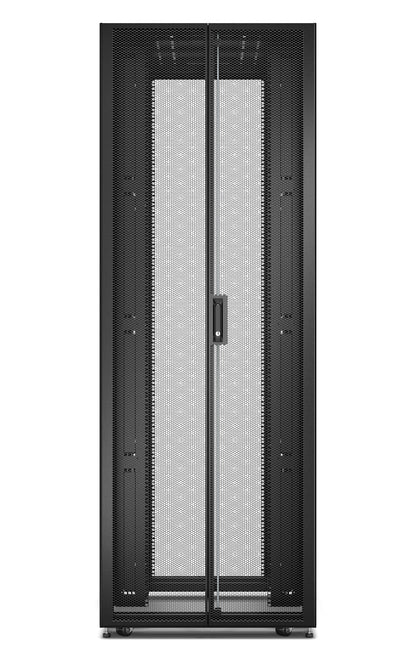 APC Easy Rack, 48U, Black, With Roof, Castors, Feet, 4 Brackets, and Side Panels, No Bottom, 2258H x 800W x 1200D mm