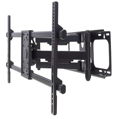 Manhattan TV & Monitor Mount, Wall, Full Motion, 1 screen, Screen Sizes: 37-75", Black, VESA 200x200 to 800x400mm, Max 75kg, LFD, Tilt & Swivel with 3 Pivots, Lifetime Warranty