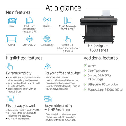 HP Designjet T630 24-in Printer