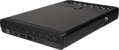 HP EliteDesk 8 Mini G1a AMD Ryzen™ 5 220 8 GB DDR5-SDRAM 256 GB SSD Windows 11 Pro Mini PC Black