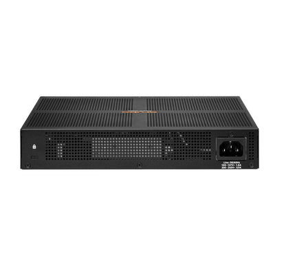 HPE Aruba Networking Aruba 6100 12G Class4 PoE 2G/2SFP+ 139W Managed L3 Gigabit Ethernet (10/100/1000) Power over Ethernet (PoE) 1U Black