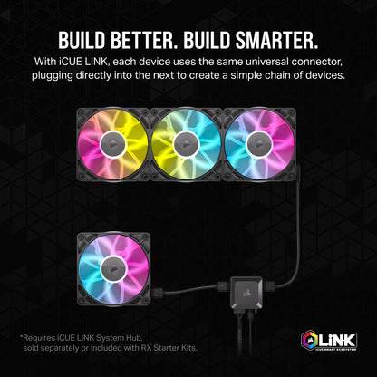 Corsair iCUE LINK RX120 RGB Computer case Fan 12 cm Black 1 pc(s)