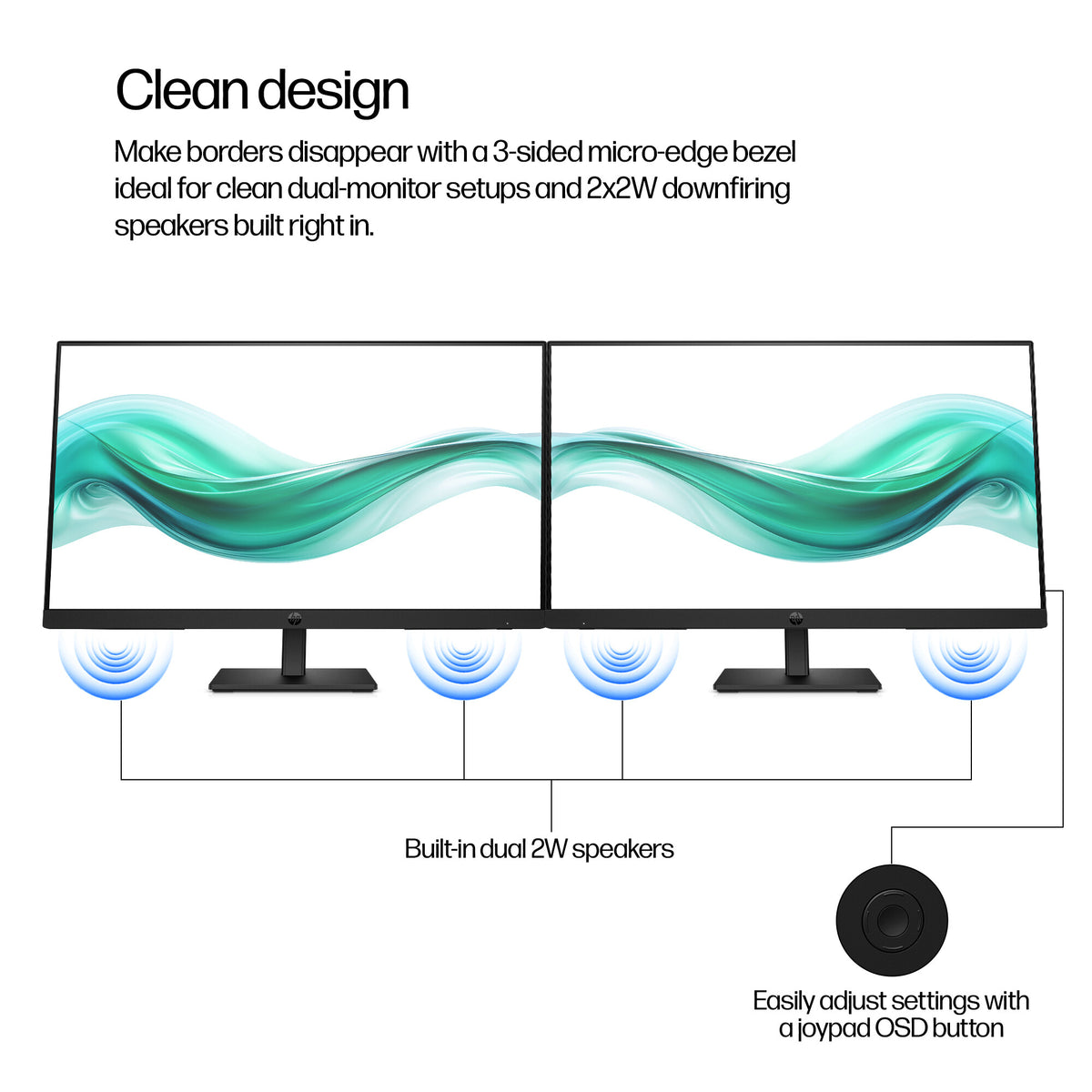 HP Series 3 Pro 23.8 inch FHD Monitor - 324ph