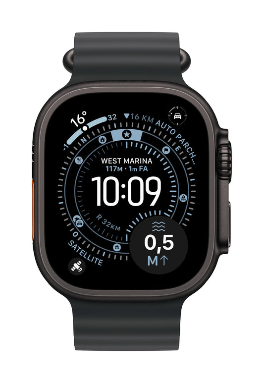 Apple 49mm Black Ocean Band - Black Titanium Finish