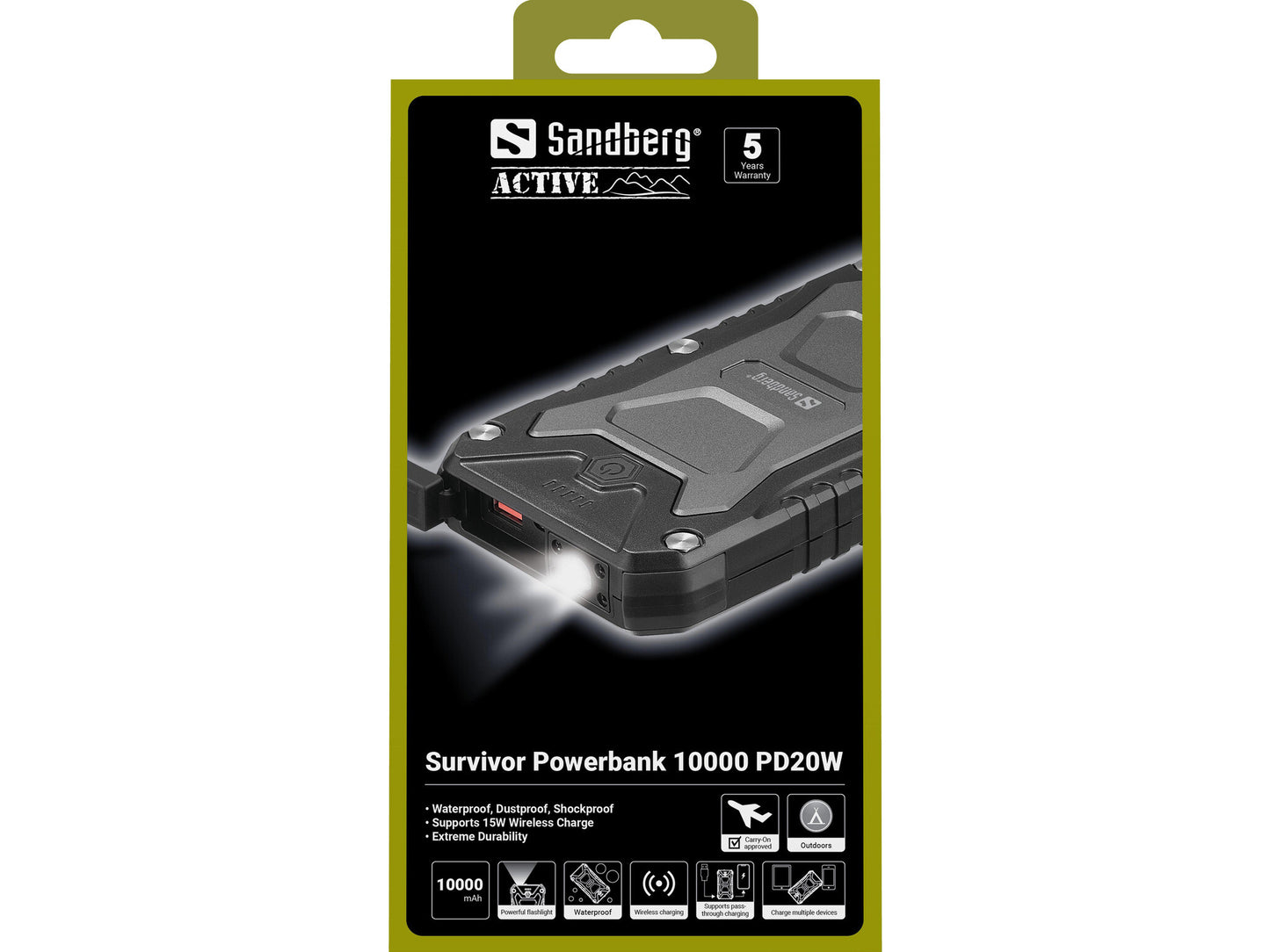 Sandberg Survivor Powerbank 10000 PD20W