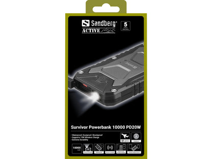 Sandberg Survivor Powerbank 10000 PD20W