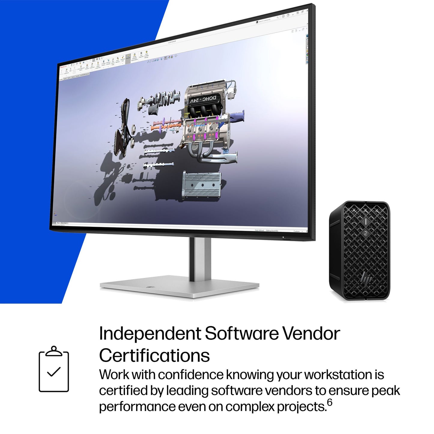 HP Z2 G1a Wolf Pro Security Edition Copilot+ PC AMD Ryzen AI Max PRO 390 64 GB LPDDR5x-SDRAM 1 TB SSD Windows 11 Pro Mini PC Workstation AI Workstation, AI PC Black