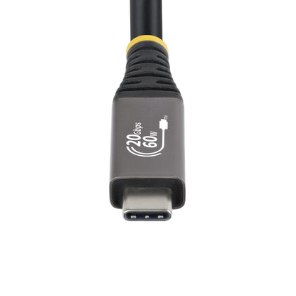 StarTech.com 3m (10ft) USB4 Cable, 20Gbps, USB-IF Certified USB-C Cable, 60W PD, 4K 120Hz DP 2.1, TPE Jacket, Black USB-C Cord