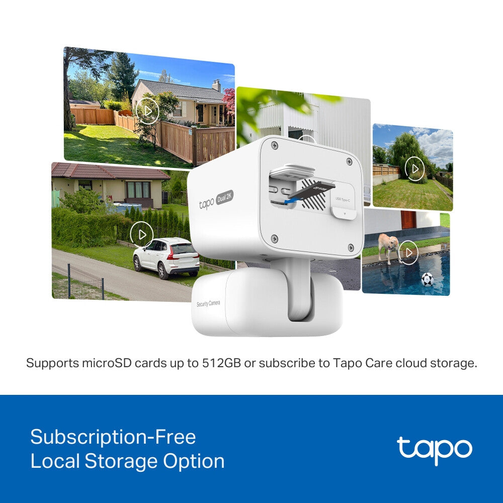TP-Link Tapo Solar-Pow Dual-Lens Pan/Tilt Sec Cam Kit smart home security kit