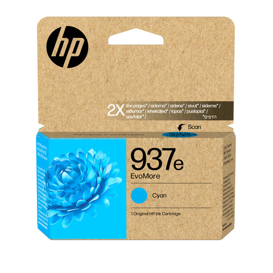 HP 937e cyan ink cartridge