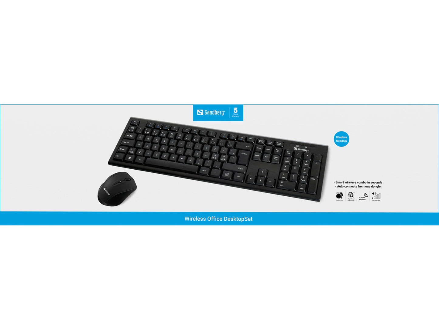 Sandberg Wireless Office DesktopSet Nor