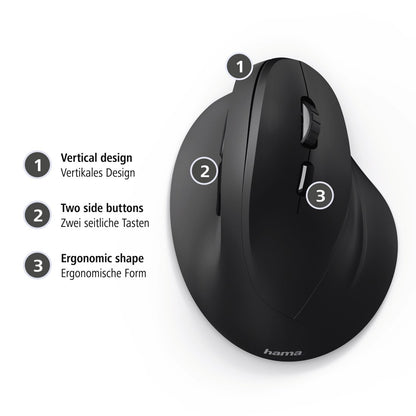 Hama EMC-500 mouse Office Right-hand USB Type-A Optical 1800 DPI