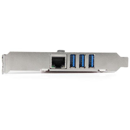 StarTech.com 3-Port PCI Express USB 3.0 Card + Gigabit Ethernet