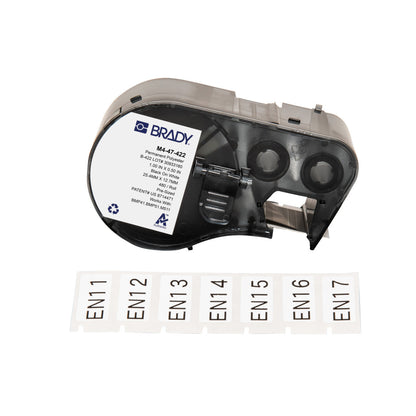 Brady M4-47-422 printer label Black, White Self-adhesive printer label
